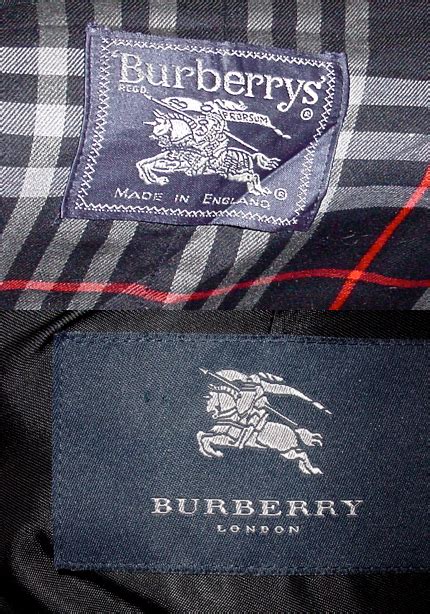 burberrys of london label|where is burberry manufactured.